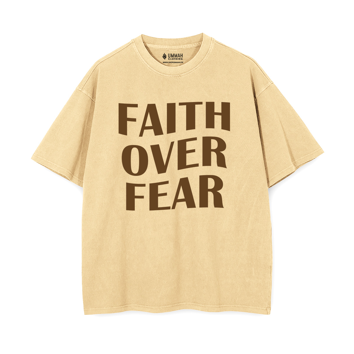 Faith Over Fear Oversized Drop Shoulder Shirt - Image 2
