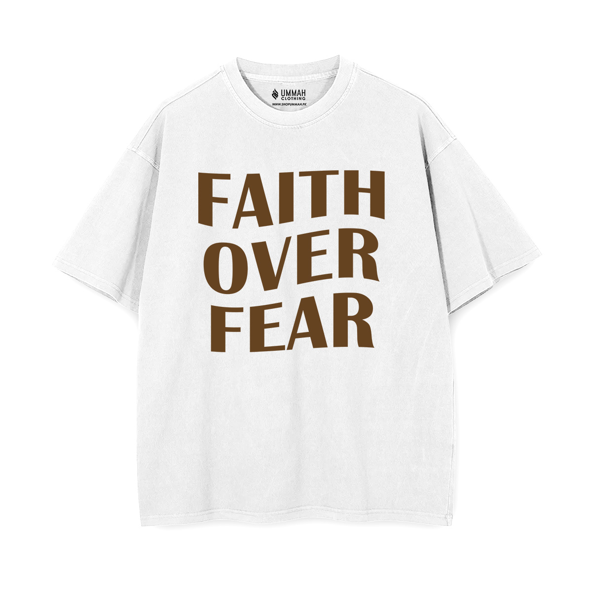 Faith Over Fear Oversized Drop Shoulder Shirt - Image 3
