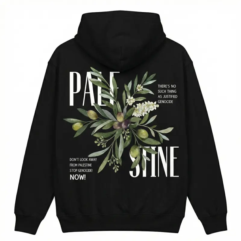 Palestine Olive Statement Hoodie