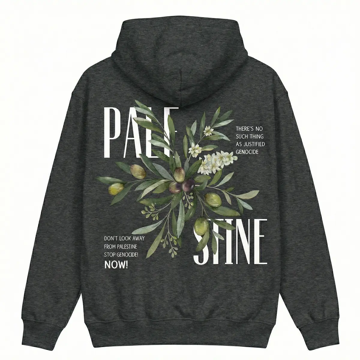 Palestine Olive Statement Hoodie - Image 3