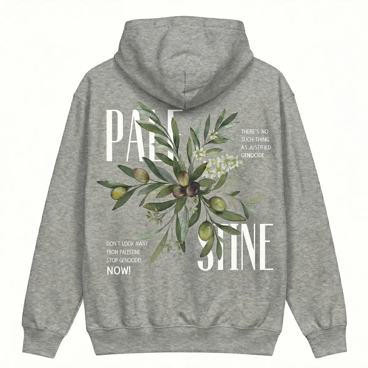 Palestine Olive Statement Hoodie - Image 2