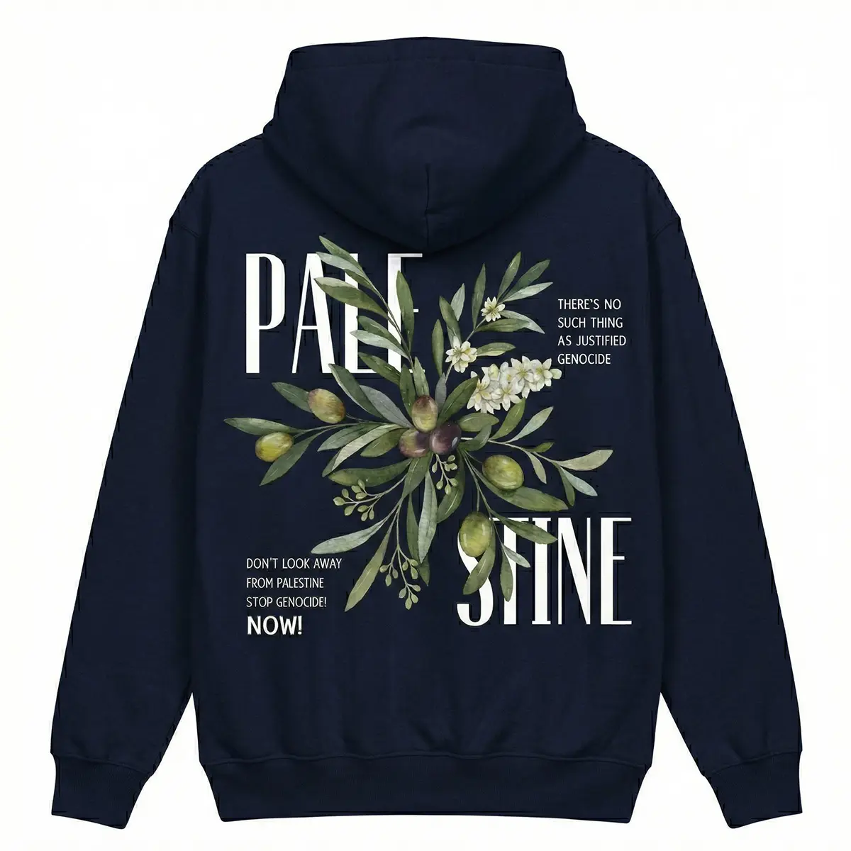 Palestine Olive Statement Hoodie - Image 4