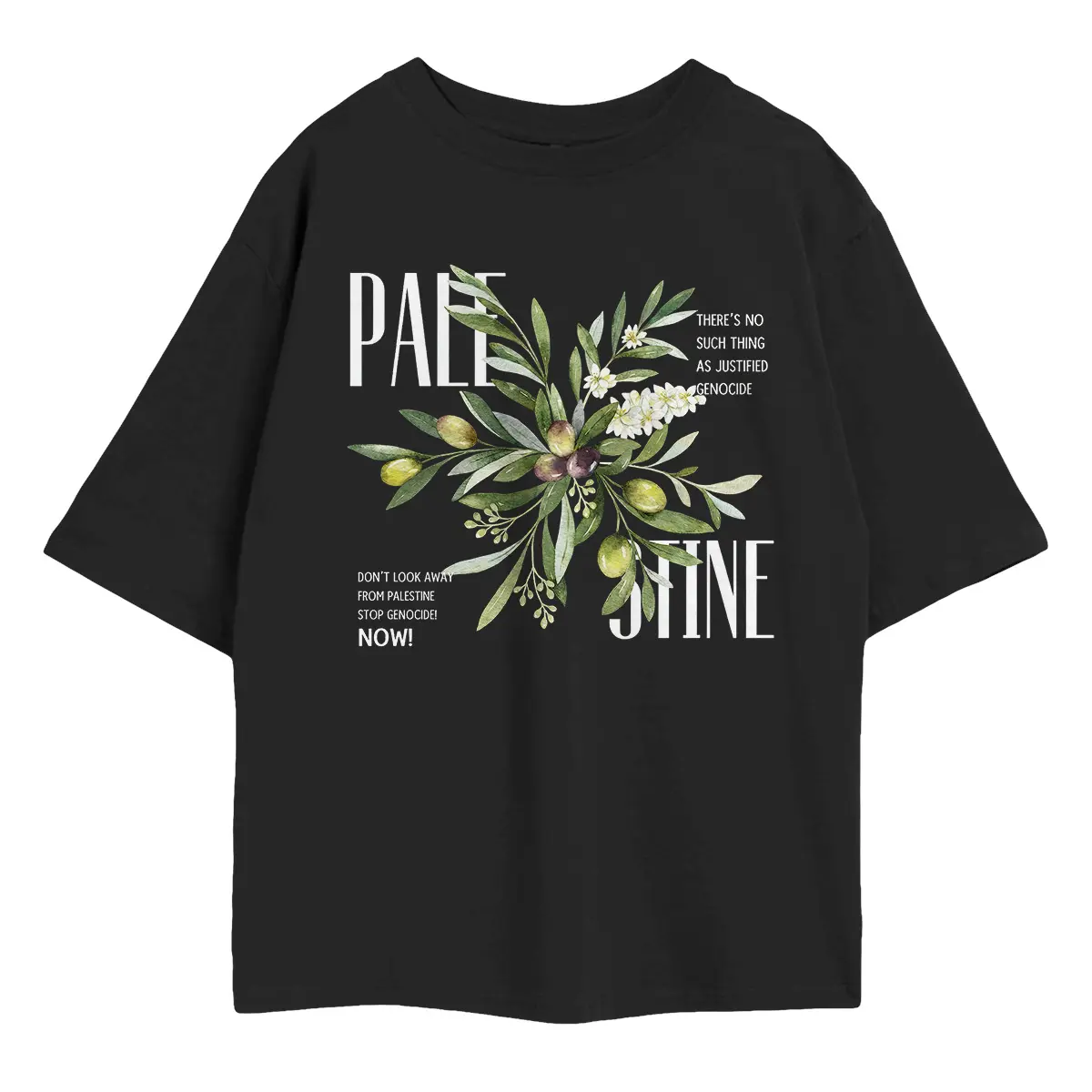 Palestine Olive Oversized Shirt - Image 6