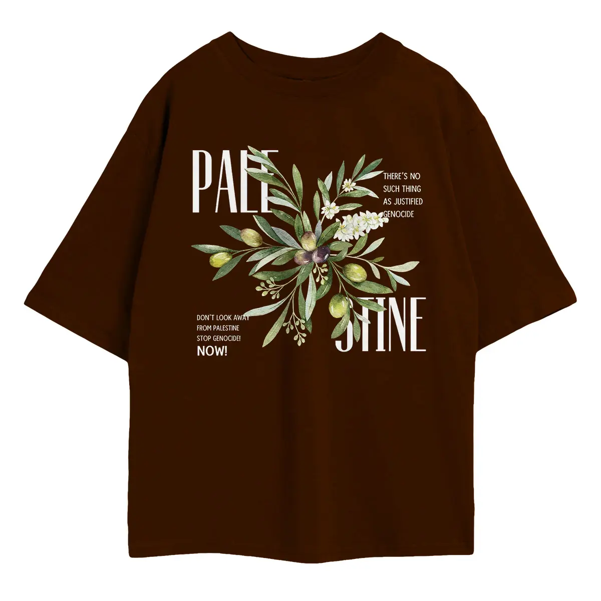 Palestine Olive Oversized Shirt - Image 5