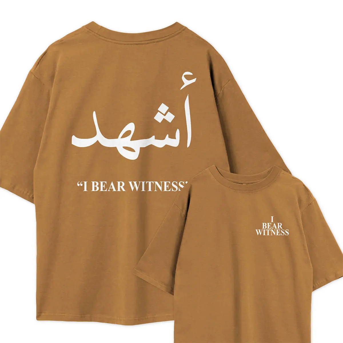 "I Bear Witness" Oversized Drop Shoulder Shirt - Image 3