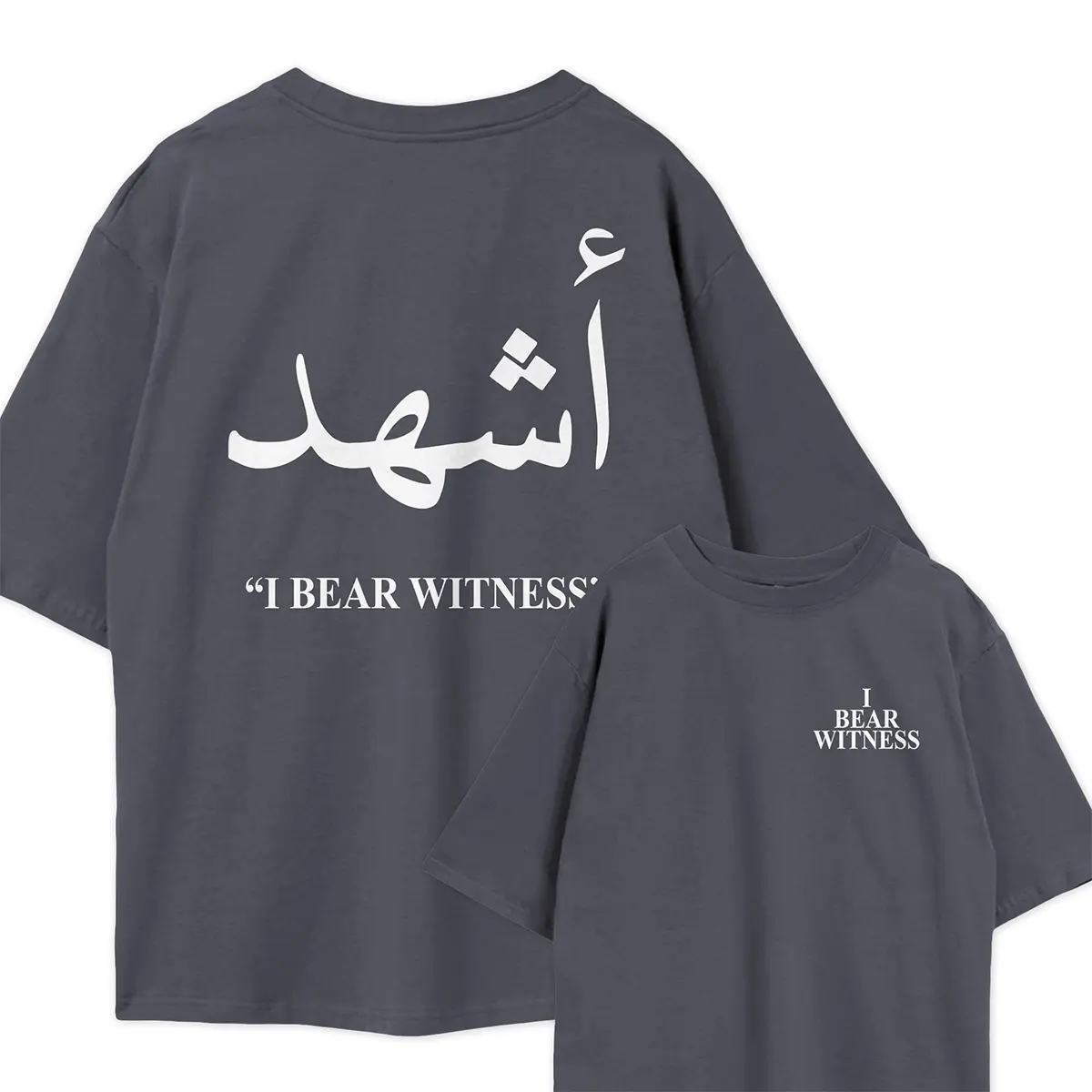 "I Bear Witness" Oversized Drop Shoulder Shirt - Image 2