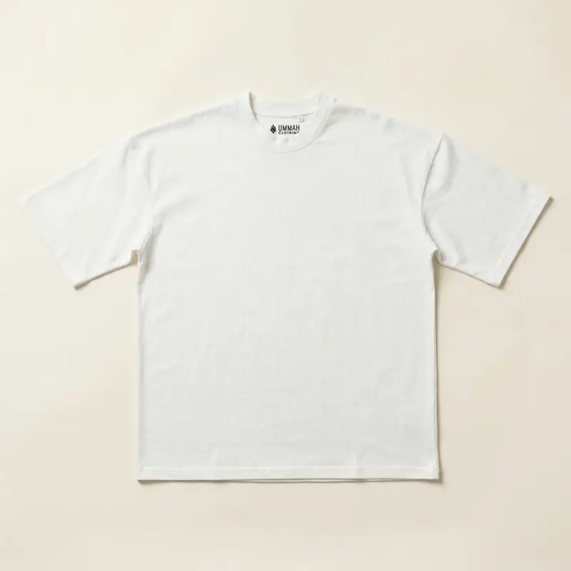 Blank 100% cotton oversized shirt — plain relaxed fit everyday tee