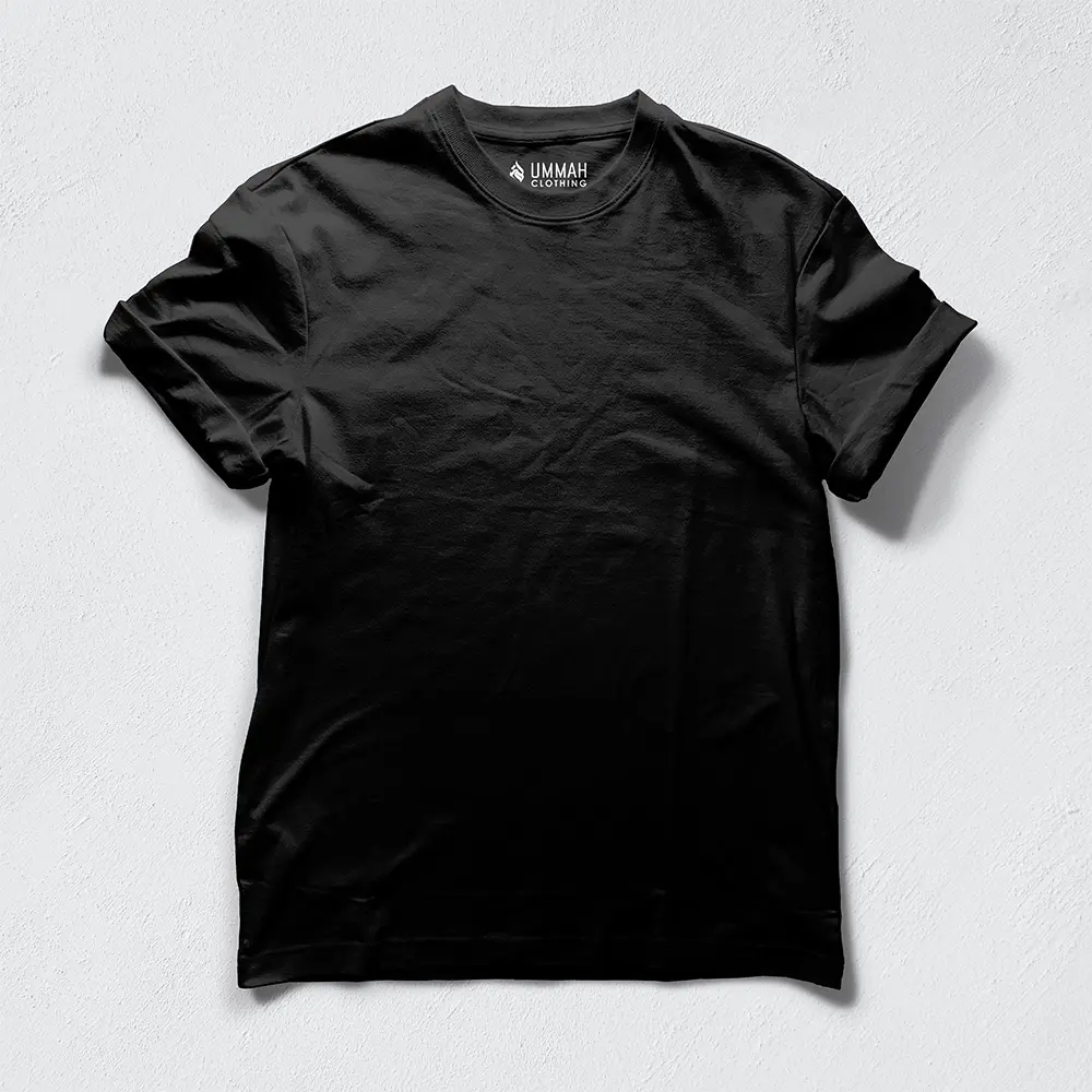 100% cotton t-shirt — pure breathable everyday crew neck tee in multiple colors