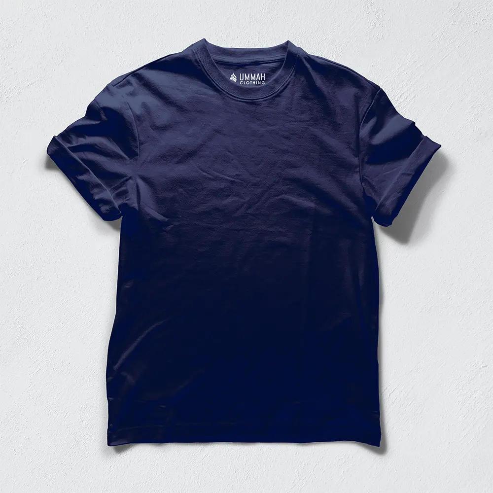 100% cotton t-shirt — pure breathable everyday crew neck tee in multiple colors
