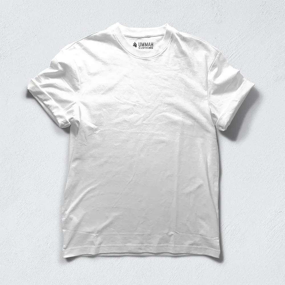 100% cotton t-shirt — pure breathable everyday crew neck tee in multiple colors