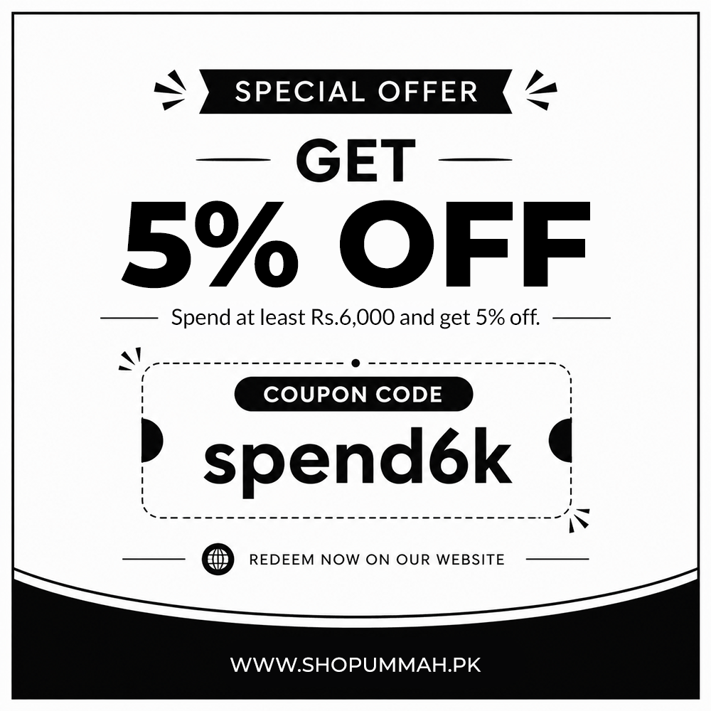Spend at least Rs.6,000 and get 5% off.