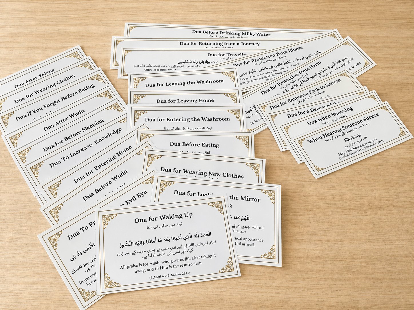 Routine Islamic Dua Stickers (25 Pcs Islamic Dua Stickers for Kids) - Image 2